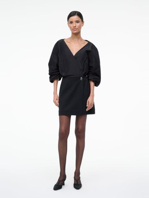 STAUD ORION MINI DRESS BLACK