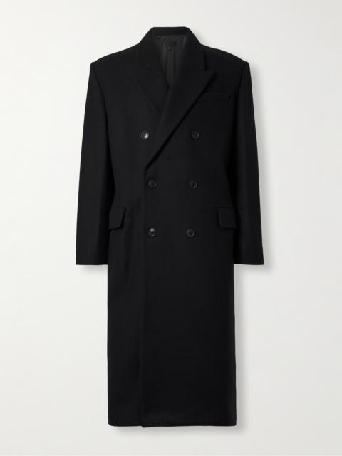 NILI LOTAN Double-Breasted Wool-Blend Coat