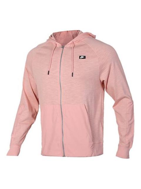 Nike Nike hooded Drawstring Sports Jacket coral red CI9585-648