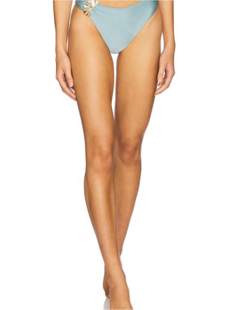 PatBO Seashell Lycra Petal Bikini Bottom