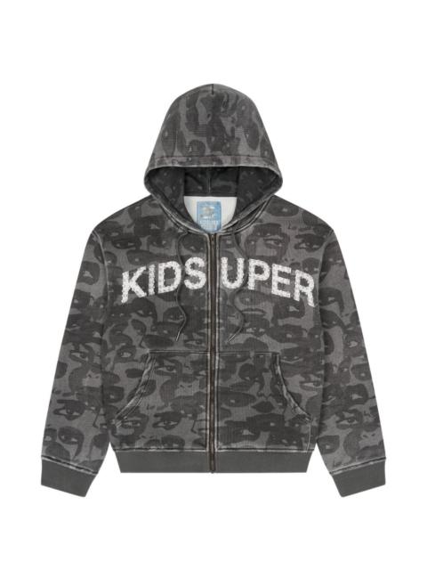 KidSuper hooded camouflage sweatshirt