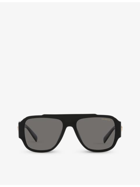 VERSACE VE4436U pillow-frame acetate sunglasses