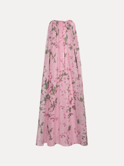 CHERRY BLOSSOM CHIFFON CAFTAN