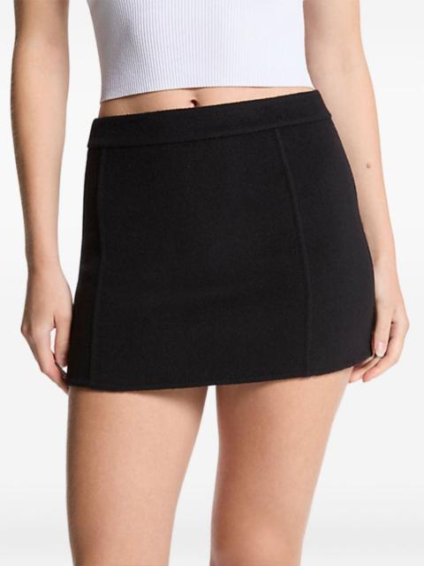 MICHAEL KORS panelled wool mini skirt
