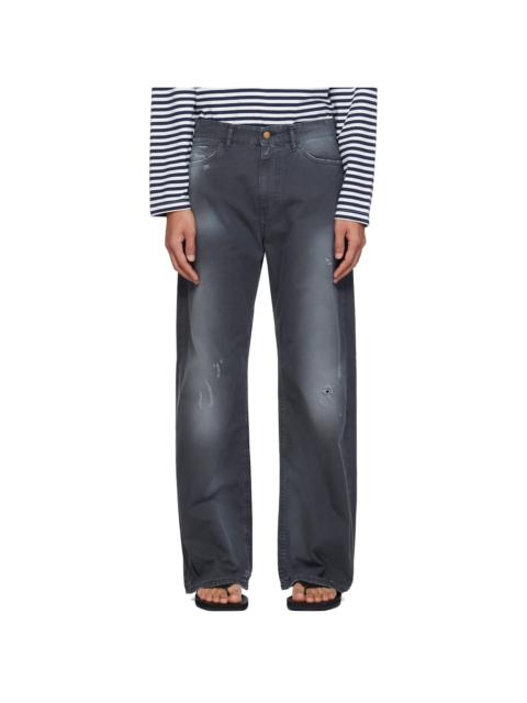 Stockholm Surfboard Club Black Chino Trousers