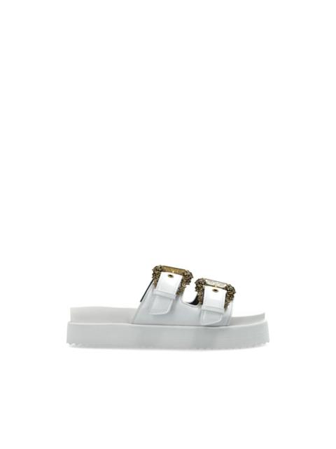 VERSACE JEANS COUTURE Arizona buckle-strap platform sandals