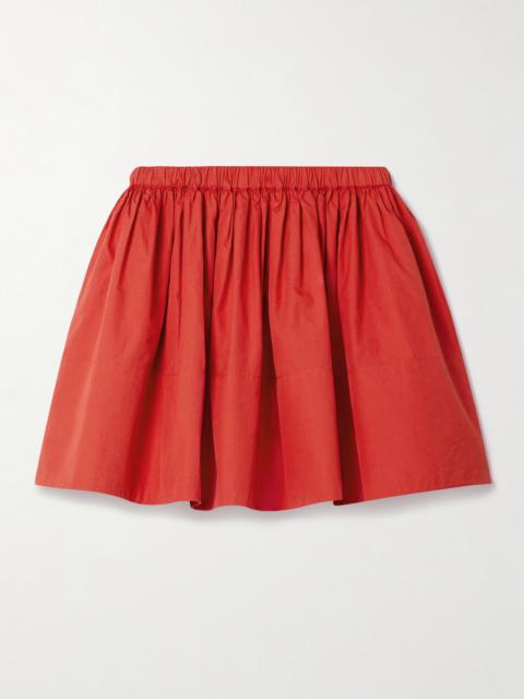 SUZIE KONDI Foosta Cotton-poplin Mini Skirt