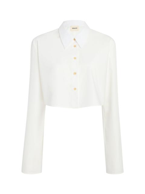 KHAITE Fritz Cotton Top white
