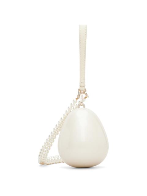 Simone Rocha Off-White Pearl Egg Bag