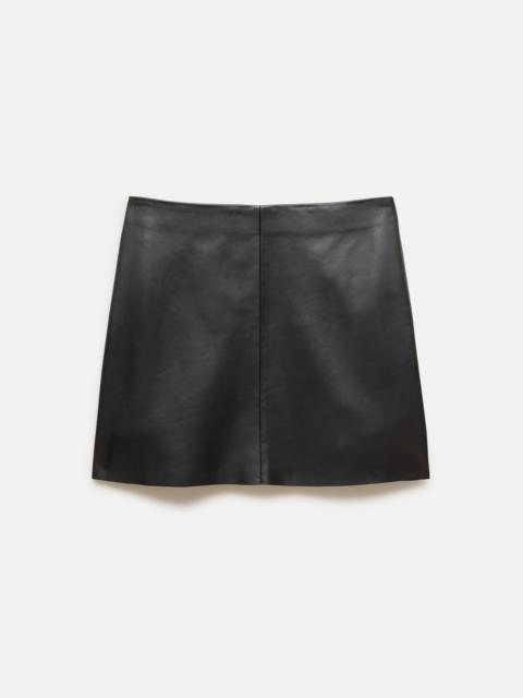 J.CREW Fairfax mini skirt in leather