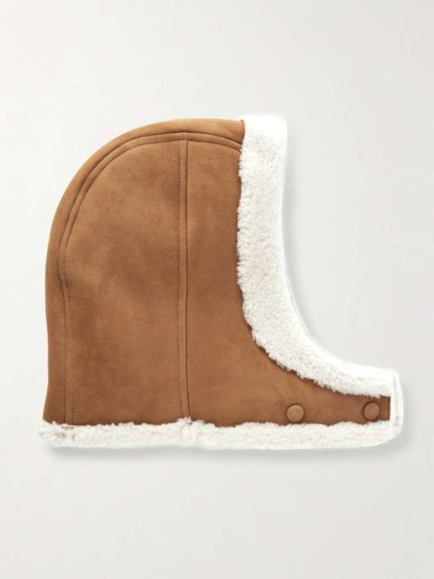 Yves Salomon Shearling hood Camel