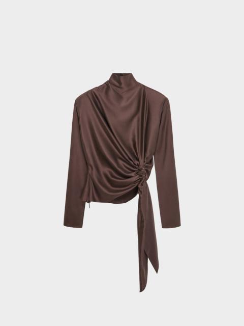16ARLINGTON LAMBRO TOP IN SANDWASH SILK