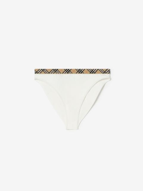 Burberry Check Trim Bikini Briefs