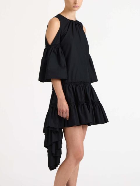 JW Anderson WOMENS RUFFLE DRESS IN BLACK