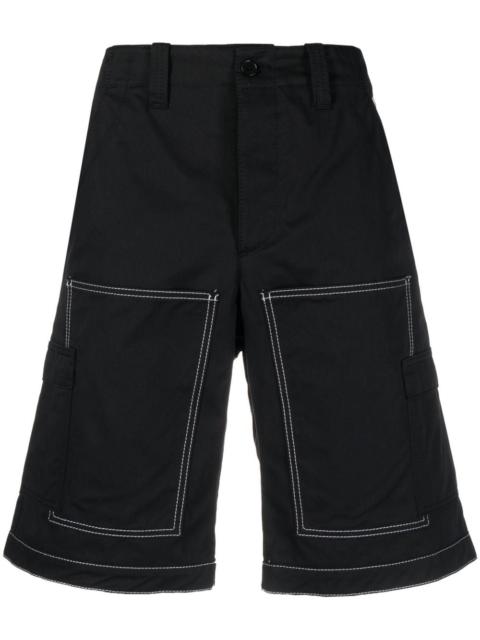 MSGM contrast-stitching bermuda shorts