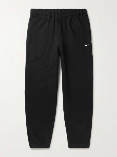 Nike NRG Tapered Logo-Embroidered Fleece-Back Cotton-Jersey Sweatpants