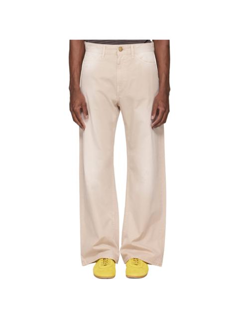 Stockholm Surfboard Club Beige Chino Trousers