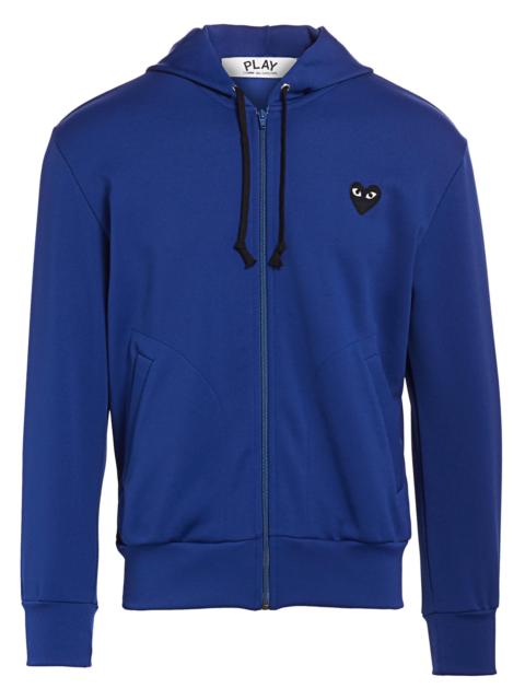 Comme des Garçons PLAY COMME DES GARCONS PLAY BIG BLACK HEART HOODED SWEATSHIRT - NAVY
