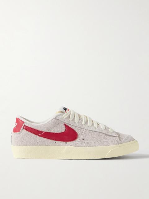 Nike Blazer Low '77 Vintage Leather-trimmed Brushed-suede Sneakers