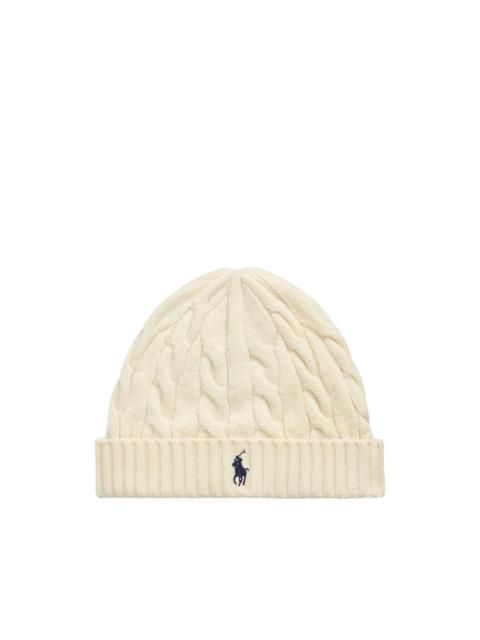Polo Ralph Lauren cable-knit wool-cashmere beanie