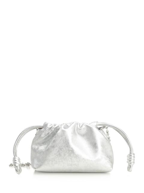 Loewe Flamenco Clutch Handbags Silver
