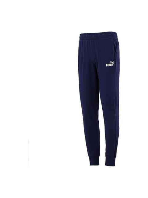 PUMA PUMA Essentials Logo Sweatpants 'Navy White' 588716-06