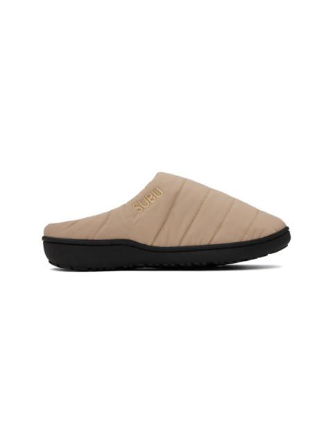 A.P.C. Beige SUBU Edition F-Line Slippers