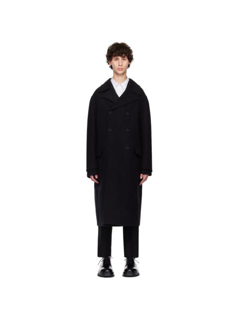 Black Double-Breasted Coat