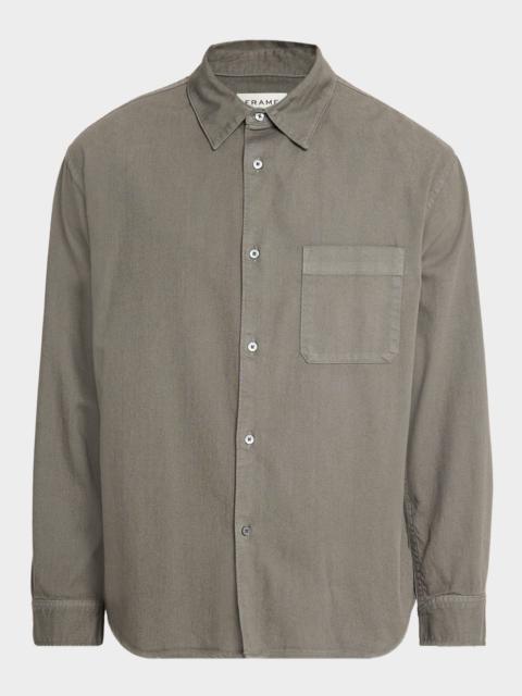 FRAME Men's Cotton Modern-Fit Button-Down Shirt