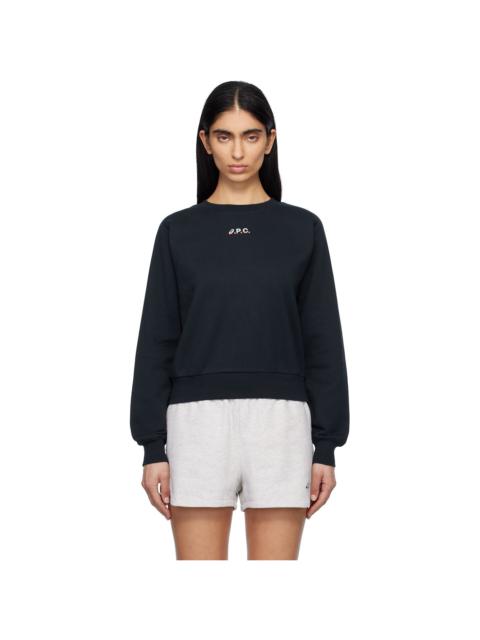 A.P.C. Navy ASICS Edition Stone Sweatshirt