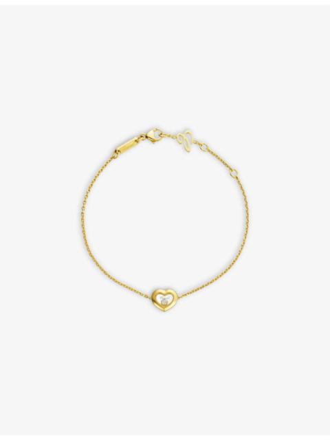 Chopard Happy Diamonds Icons 18ct yellow-gold and 0.05ct diamond bracelet