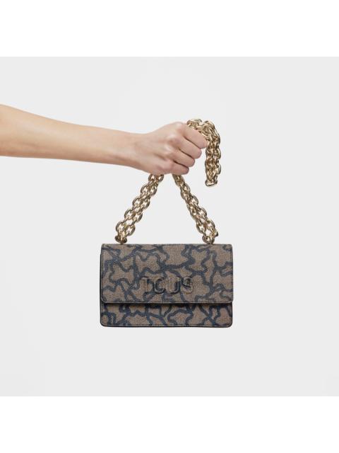 TOUS Kaos Icon small black Crossbody bag with flap