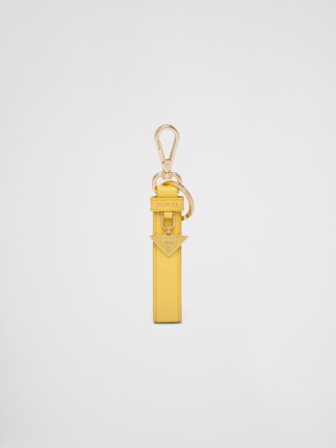 Prada Saffiano leather keychain