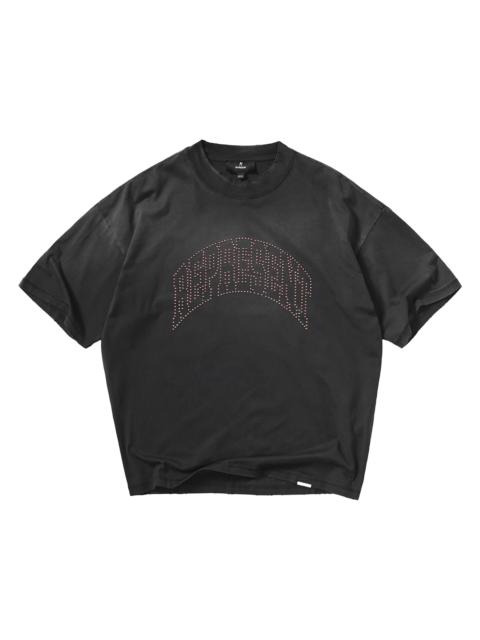 REPRESENT Men's Embellished Logo Cotton T-Shirt - Stained Black