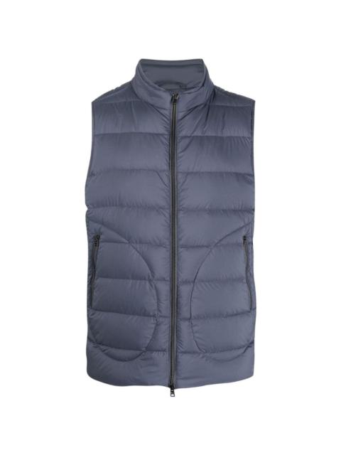 padded high-neck gilet