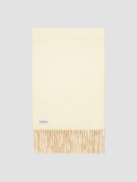 Burberry Women's Equestrian Knight Design Cashmere Scarf - Sand Neutral