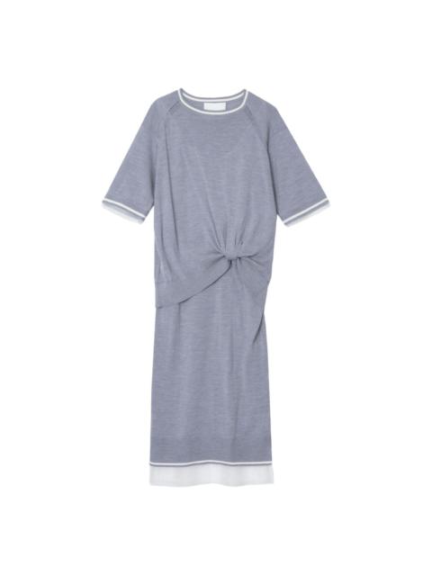 3.1 Phillip Lim knot-detail merino midi dress