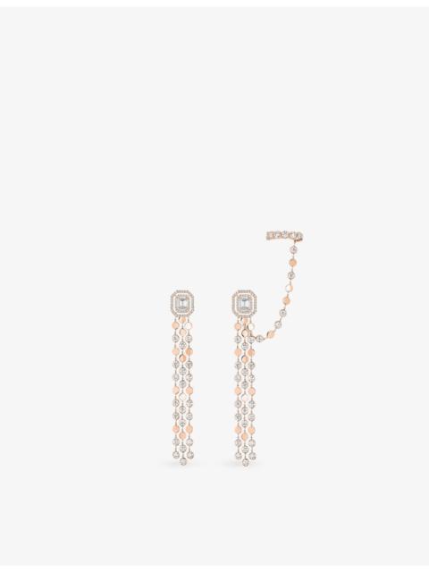MESSIKA D-Vibes Multi-Row Gold and Diamond Earrings