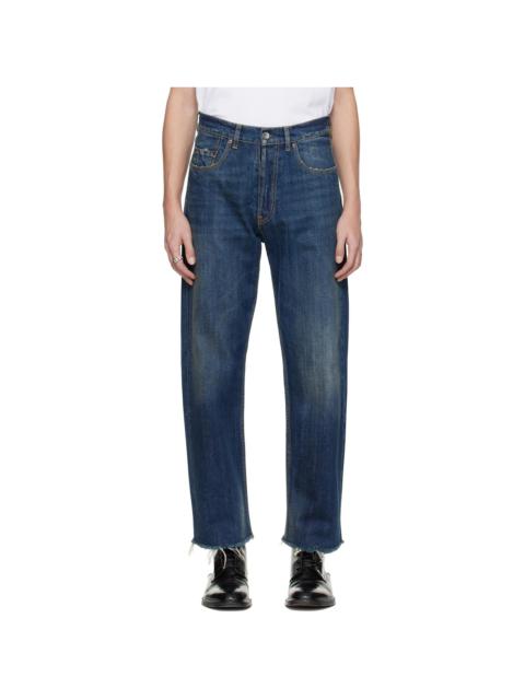 Maison Margiela Blue Straight-Leg Jeans