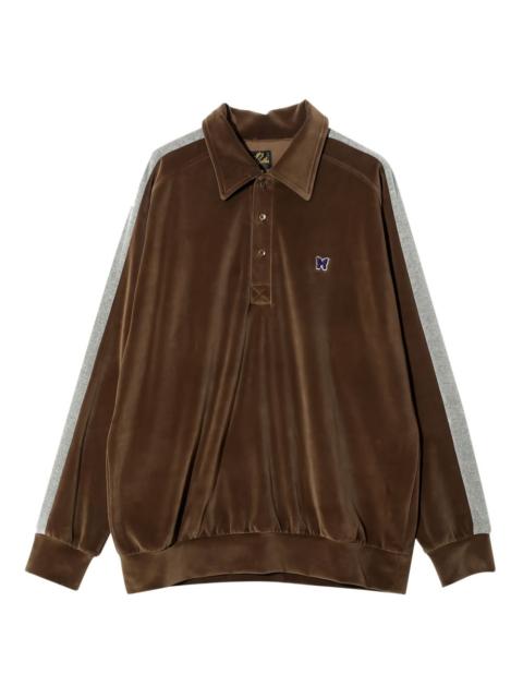 NEEDLES side-stripe polo shirt