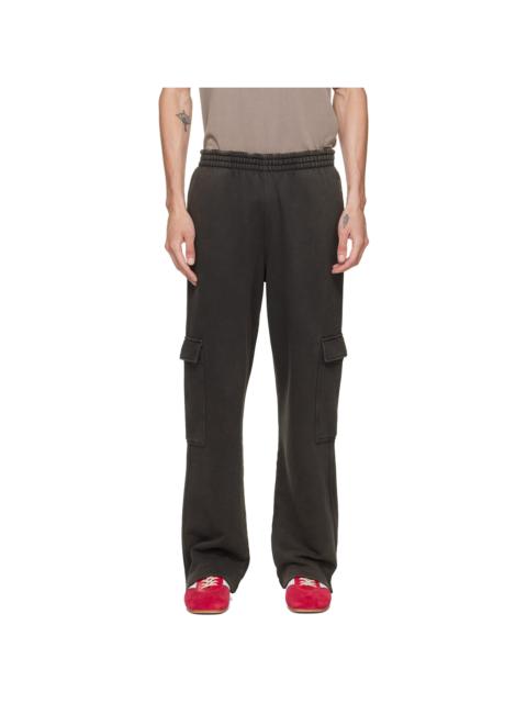 REPRESENT Brown Initial Cargo Sweatpants