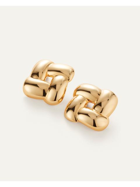 JENNY BIRD Mega Woven Square Earrings