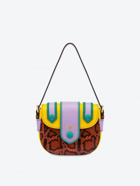 Moschino PATCHWORK CALFSKIN HOBO BAG
