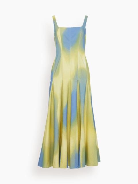 SIMKHAI Lara Midi Dress in Golden Hour Twilight