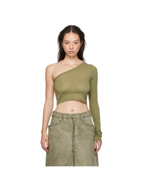 Rick Owens DRKSHDW Khaki Porterville Ziggy T-shirt