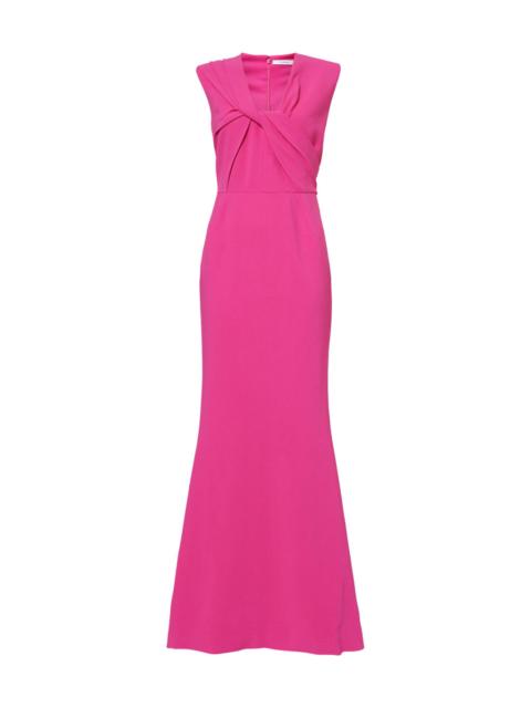 Givenchy Cady Draped Woven Maxi Dress