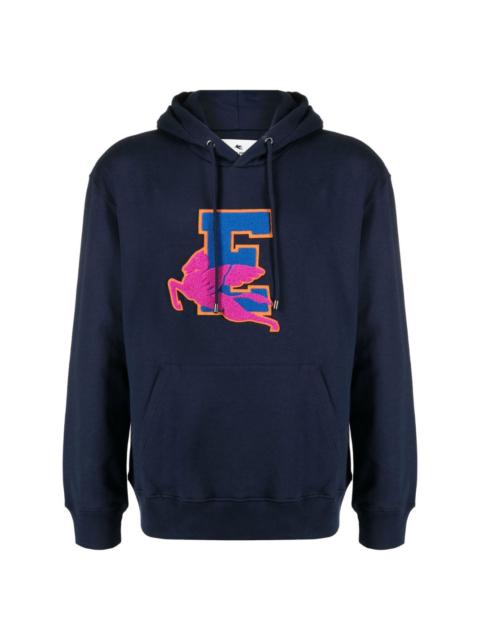 logo print hoodie