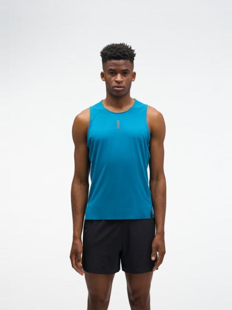 HOKA Men's EveryRun Tank Top in Night Glow Blue