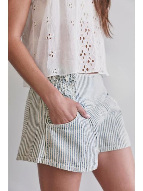 FREE PEOPLE We The Free Luna Railroad Pull-On Shorts