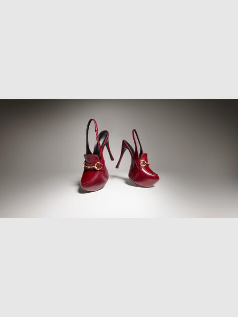 GUCCI Women's platform slingback with Horsebit
